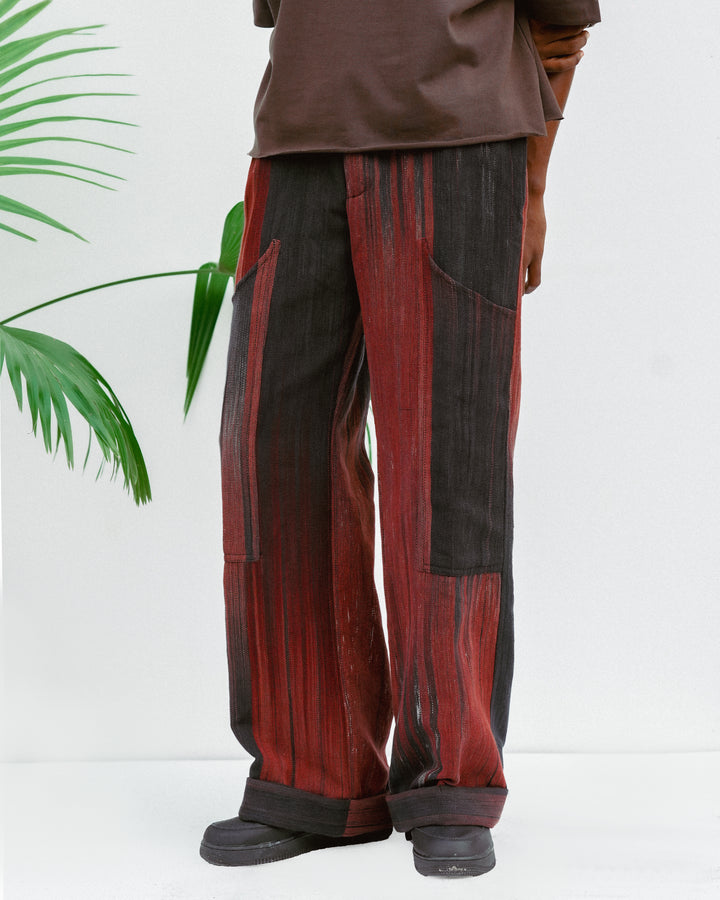 Pantalon droit dégradé