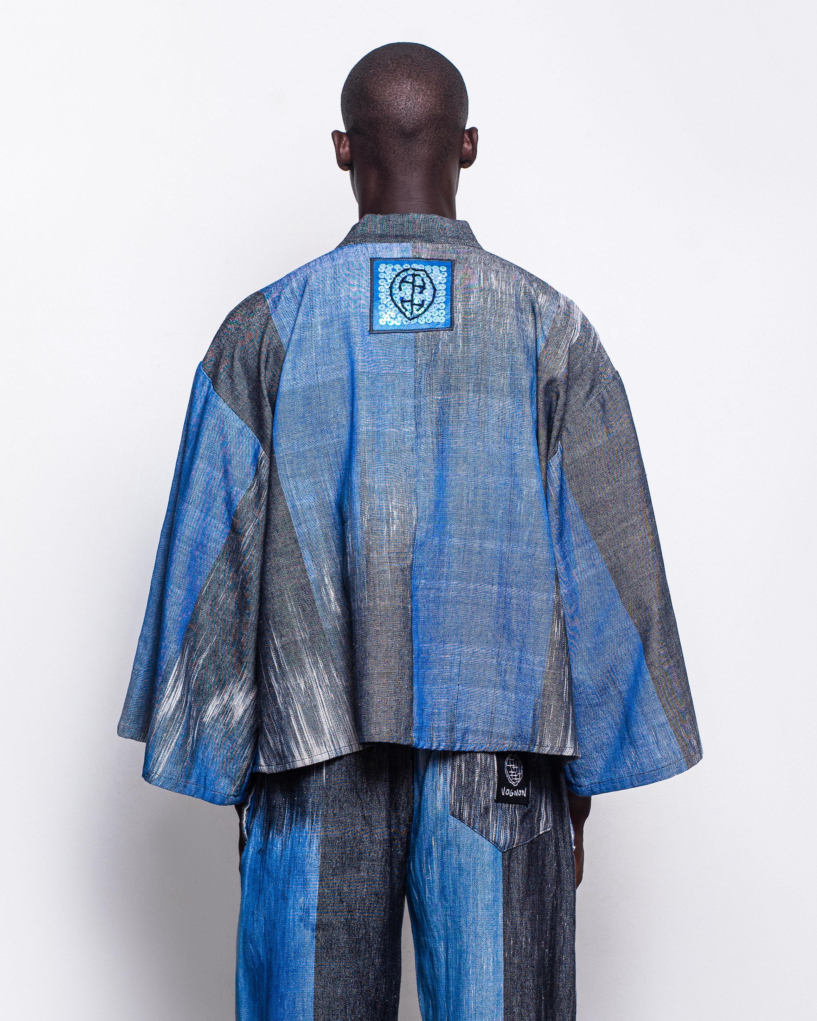 Kimono : Kanvô Dégradé Bleu & Gris