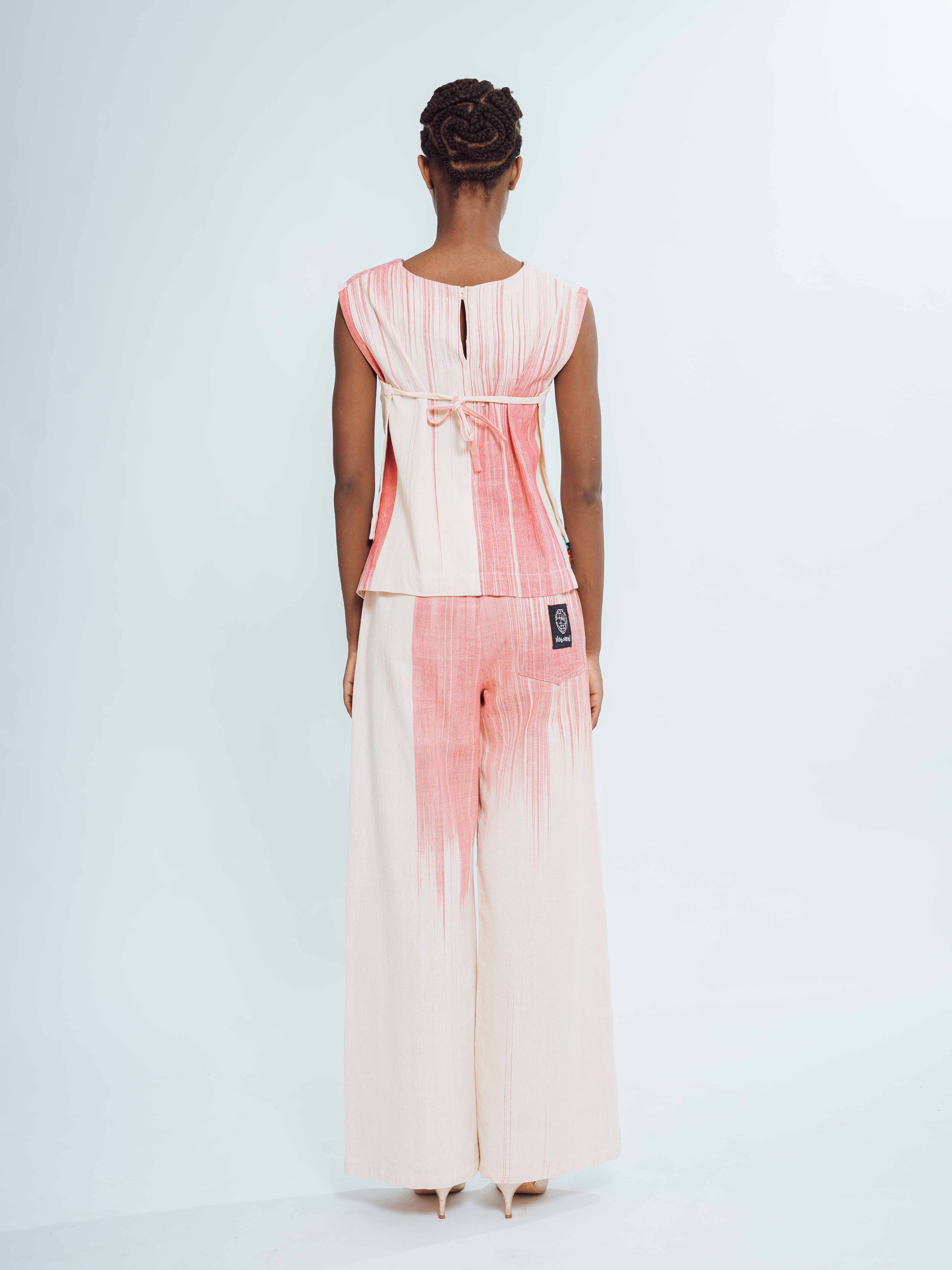Top femme dégradé rose beige