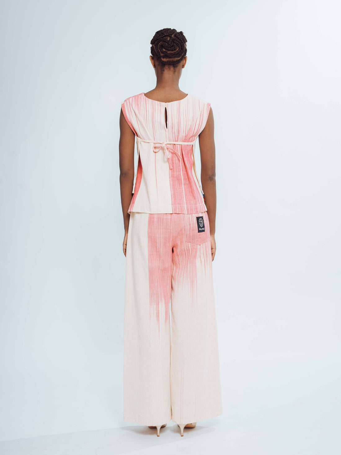 Top femme dégradé rose beige