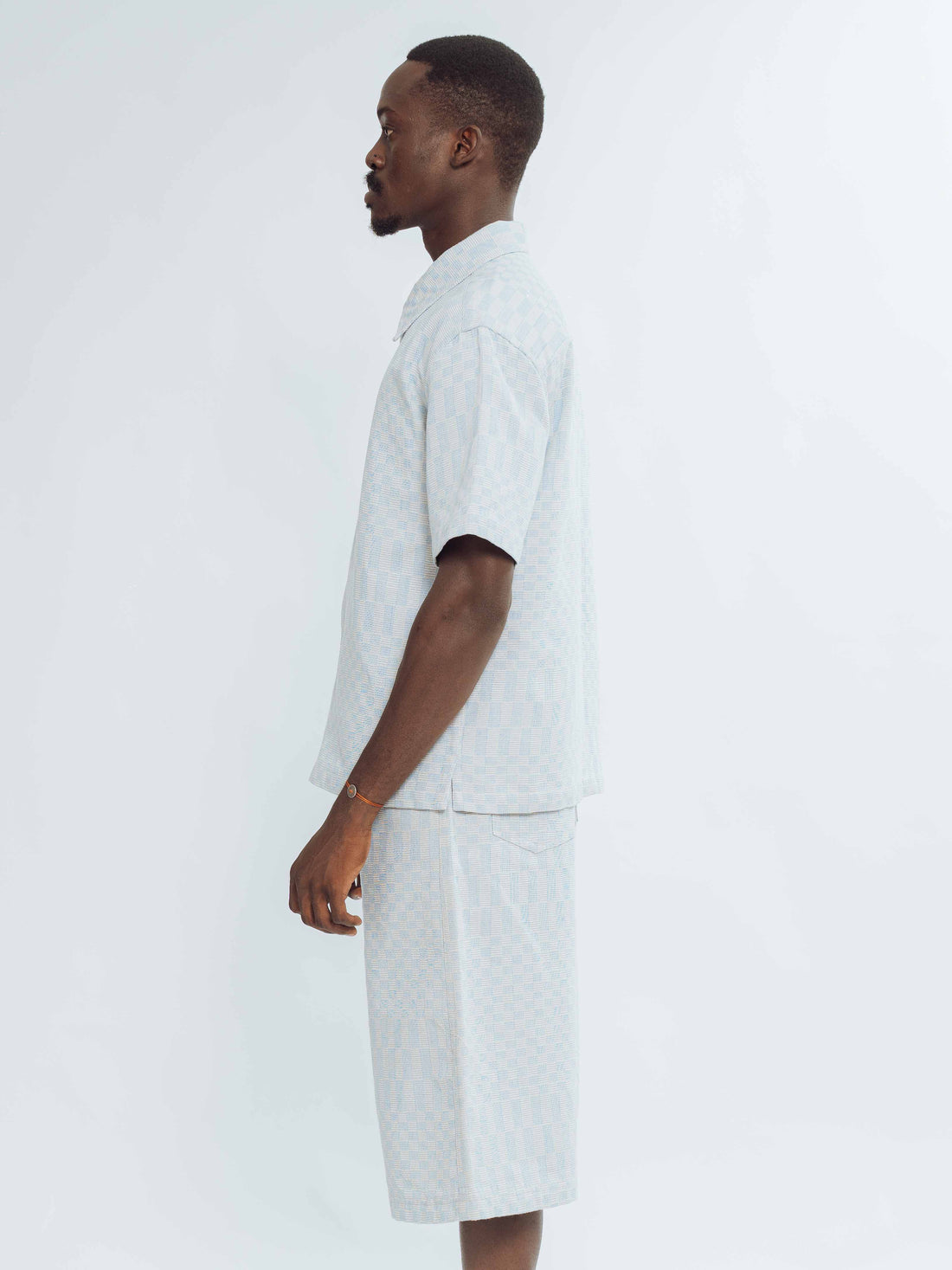 Chemise Damier beige bleu