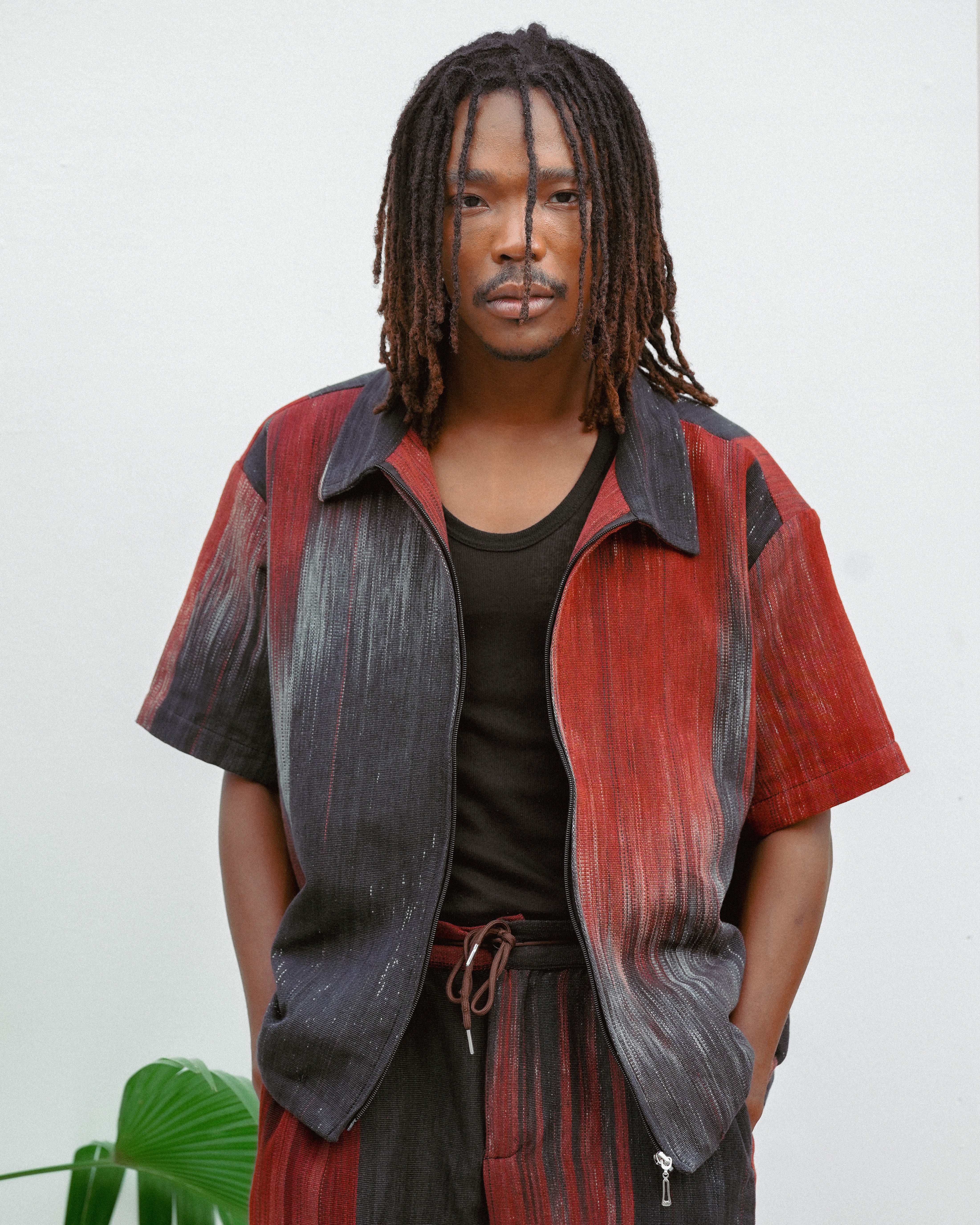 Chemise à zip dégradé