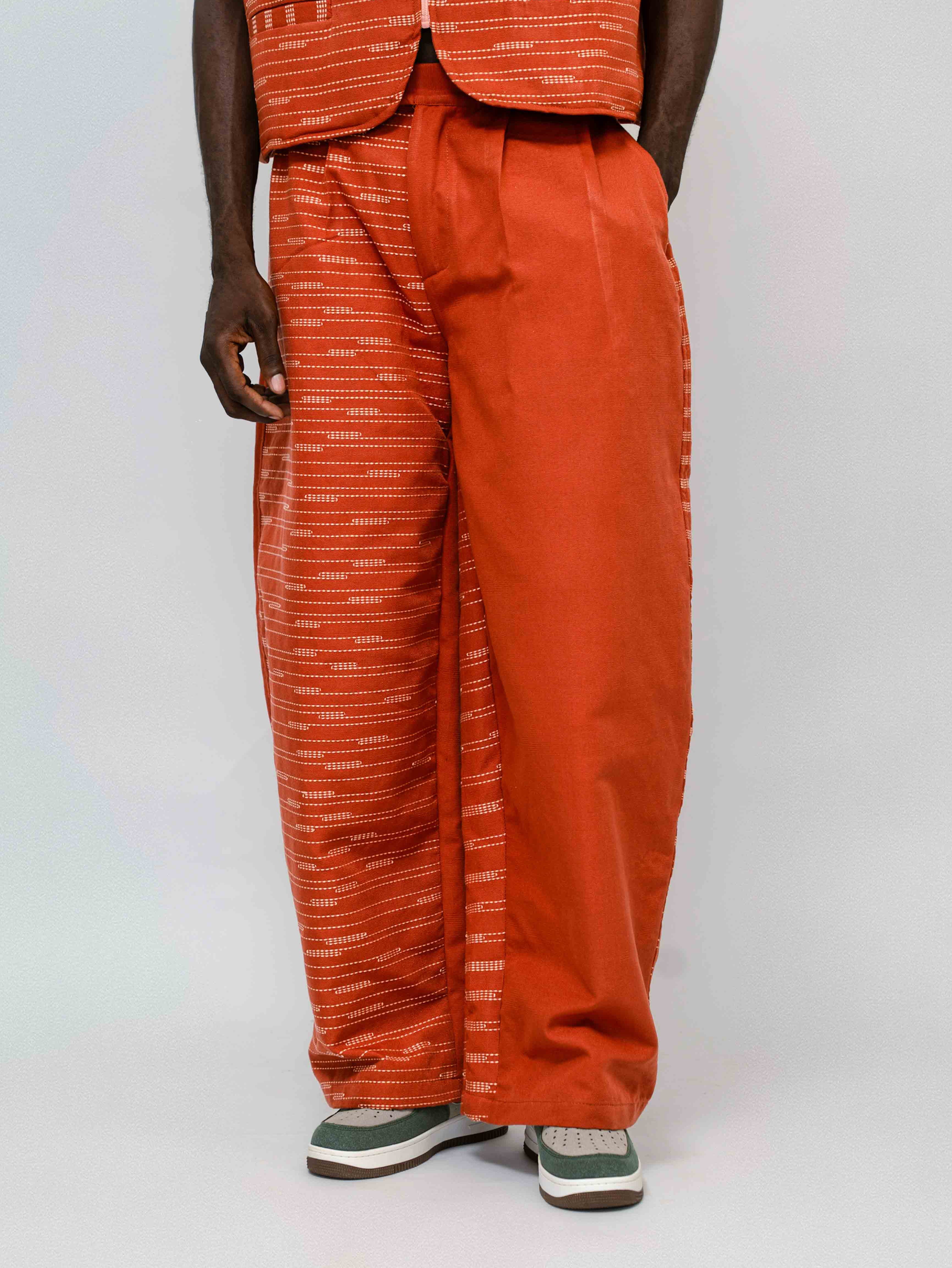 Pantalon terra-cota Vognon