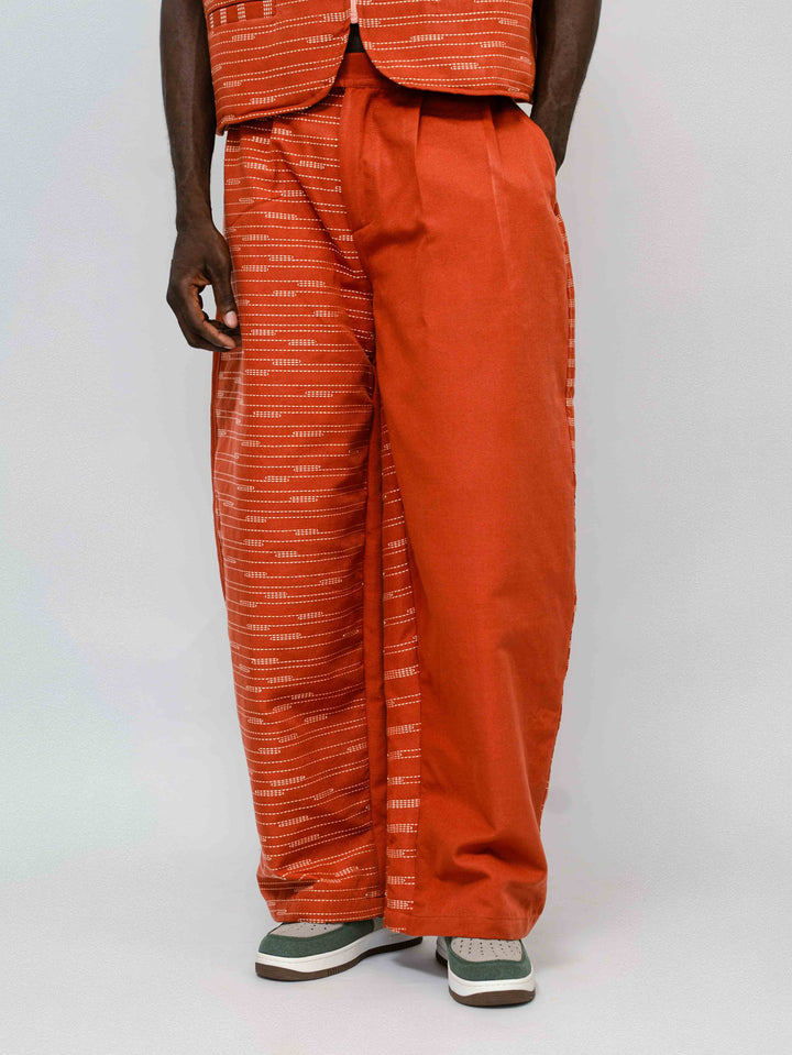Pantalon terra-cota Vognon